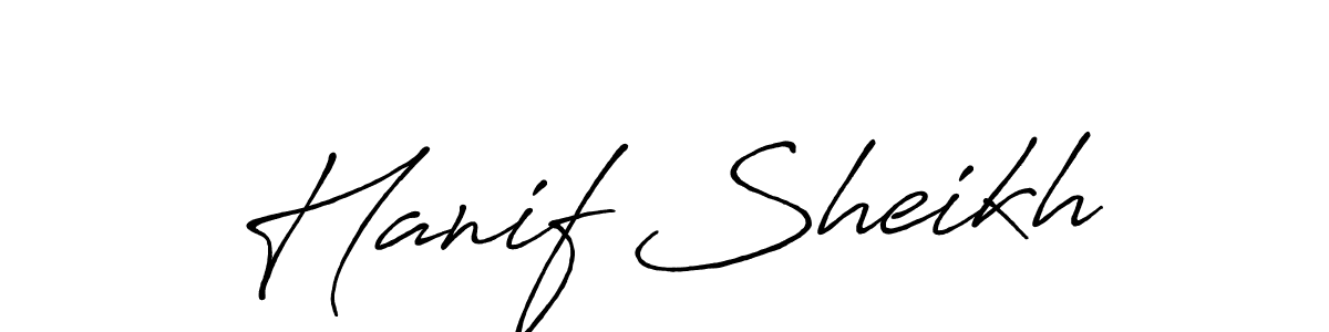 It looks lik you need a new signature style for name Hanif Sheikh. Design unique handwritten (Antro_Vectra_Bolder) signature with our free signature maker in just a few clicks. Hanif Sheikh signature style 7 images and pictures png