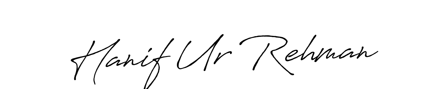 How to make Hanif Ur Rehman signature? Antro_Vectra_Bolder is a professional autograph style. Create handwritten signature for Hanif Ur Rehman name. Hanif Ur Rehman signature style 7 images and pictures png