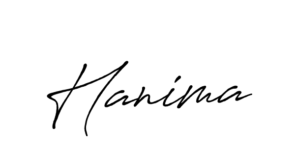 Hanima stylish signature style. Best Handwritten Sign (Antro_Vectra_Bolder) for my name. Handwritten Signature Collection Ideas for my name Hanima. Hanima signature style 7 images and pictures png