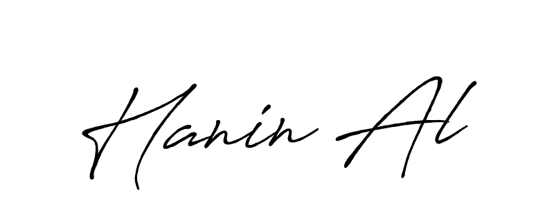 Make a beautiful signature design for name Hanin Al. Use this online signature maker to create a handwritten signature for free. Hanin Al signature style 7 images and pictures png