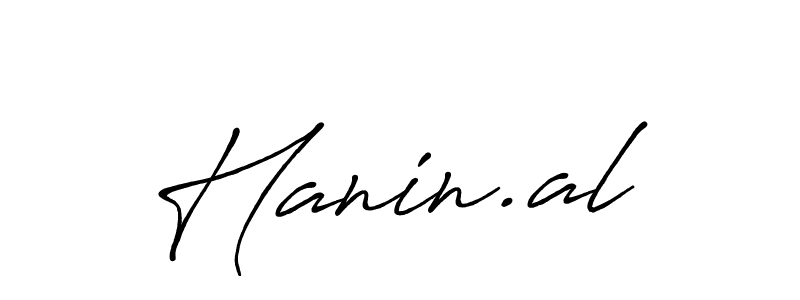 Design your own signature with our free online signature maker. With this signature software, you can create a handwritten (Antro_Vectra_Bolder) signature for name Hanin.al. Hanin.al signature style 7 images and pictures png