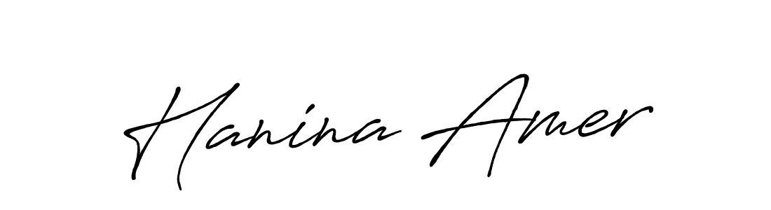 Use a signature maker to create a handwritten signature online. With this signature software, you can design (Antro_Vectra_Bolder) your own signature for name Hanina Amer. Hanina Amer signature style 7 images and pictures png