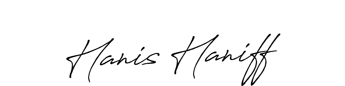 Make a short Hanis Haniff signature style. Manage your documents anywhere anytime using Antro_Vectra_Bolder. Create and add eSignatures, submit forms, share and send files easily. Hanis Haniff signature style 7 images and pictures png