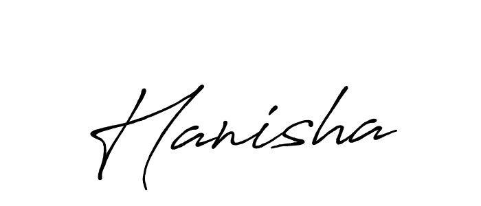 How to make Hanisha name signature. Use Antro_Vectra_Bolder style for creating short signs online. This is the latest handwritten sign. Hanisha signature style 7 images and pictures png