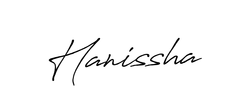 Also we have Hanissha name is the best signature style. Create professional handwritten signature collection using Antro_Vectra_Bolder autograph style. Hanissha signature style 7 images and pictures png