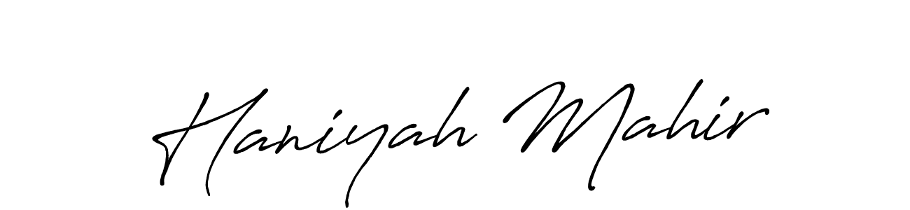 Similarly Antro_Vectra_Bolder is the best handwritten signature design. Signature creator online .You can use it as an online autograph creator for name Haniyah Mahir. Haniyah Mahir signature style 7 images and pictures png