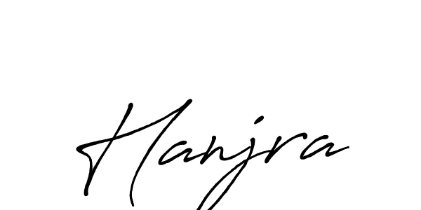 Make a beautiful signature design for name Hanjra. With this signature (Antro_Vectra_Bolder) style, you can create a handwritten signature for free. Hanjra signature style 7 images and pictures png