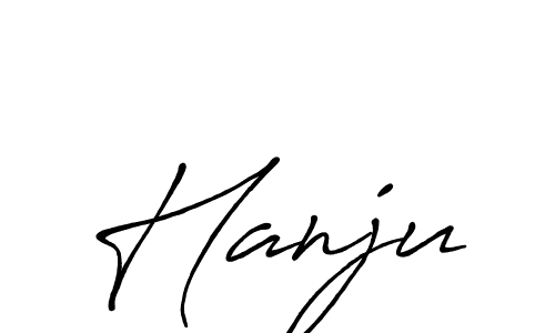 Make a beautiful signature design for name Hanju. With this signature (Antro_Vectra_Bolder) style, you can create a handwritten signature for free. Hanju signature style 7 images and pictures png