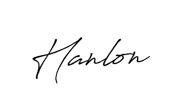 Make a beautiful signature design for name Hanlon. With this signature (Antro_Vectra_Bolder) style, you can create a handwritten signature for free. Hanlon signature style 7 images and pictures png