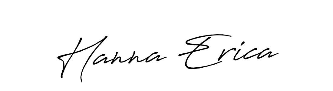 Also we have Hanna Erica name is the best signature style. Create professional handwritten signature collection using Antro_Vectra_Bolder autograph style. Hanna Erica signature style 7 images and pictures png