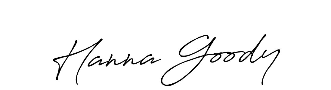 How to make Hanna Goody name signature. Use Antro_Vectra_Bolder style for creating short signs online. This is the latest handwritten sign. Hanna Goody signature style 7 images and pictures png