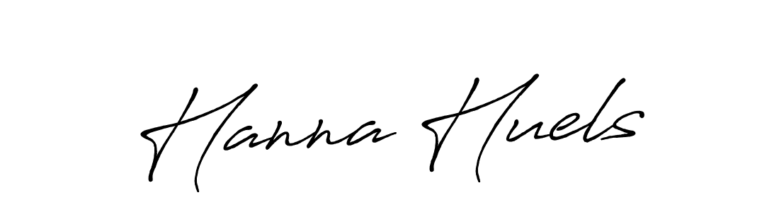 Make a beautiful signature design for name Hanna Huels. With this signature (Antro_Vectra_Bolder) style, you can create a handwritten signature for free. Hanna Huels signature style 7 images and pictures png