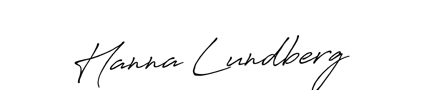 Hanna Lundberg stylish signature style. Best Handwritten Sign (Antro_Vectra_Bolder) for my name. Handwritten Signature Collection Ideas for my name Hanna Lundberg. Hanna Lundberg signature style 7 images and pictures png