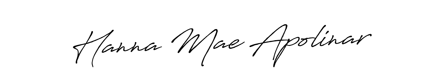 Make a short Hanna Mae Apolinar signature style. Manage your documents anywhere anytime using Antro_Vectra_Bolder. Create and add eSignatures, submit forms, share and send files easily. Hanna Mae Apolinar signature style 7 images and pictures png