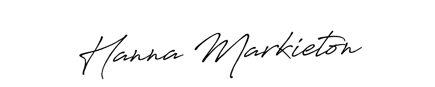 How to make Hanna Markieton signature? Antro_Vectra_Bolder is a professional autograph style. Create handwritten signature for Hanna Markieton name. Hanna Markieton signature style 7 images and pictures png
