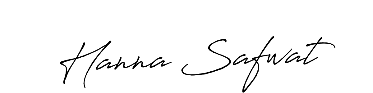Also You can easily find your signature by using the search form. We will create Hanna Safwat name handwritten signature images for you free of cost using Antro_Vectra_Bolder sign style. Hanna Safwat signature style 7 images and pictures png