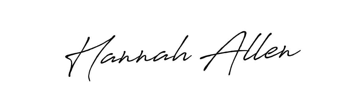 Use a signature maker to create a handwritten signature online. With this signature software, you can design (Antro_Vectra_Bolder) your own signature for name Hannah Allen. Hannah Allen signature style 7 images and pictures png