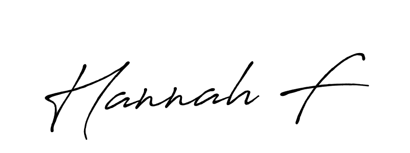 Make a beautiful signature design for name Hannah F. Use this online signature maker to create a handwritten signature for free. Hannah F signature style 7 images and pictures png