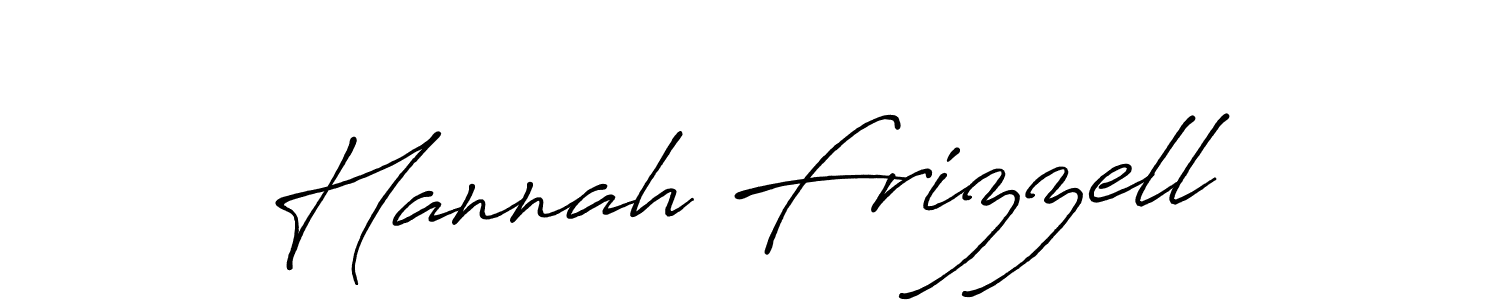 Hannah Frizzell stylish signature style. Best Handwritten Sign (Antro_Vectra_Bolder) for my name. Handwritten Signature Collection Ideas for my name Hannah Frizzell. Hannah Frizzell signature style 7 images and pictures png