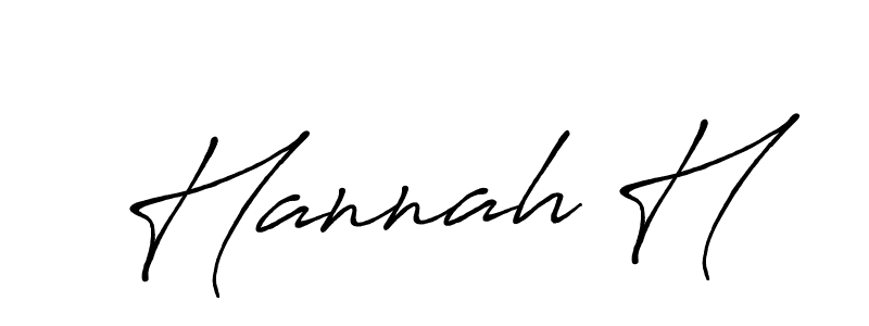 Best and Professional Signature Style for Hannah H. Antro_Vectra_Bolder Best Signature Style Collection. Hannah H signature style 7 images and pictures png