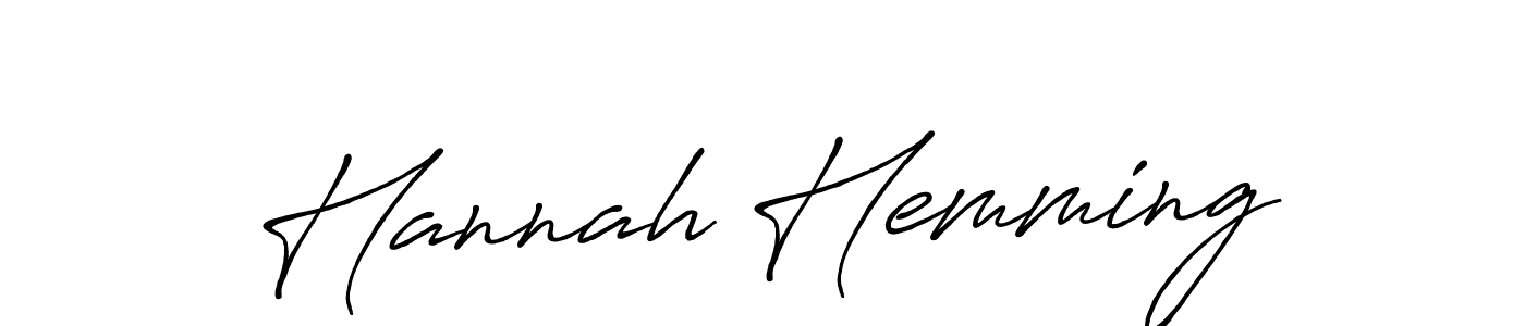It looks lik you need a new signature style for name Hannah Hemming. Design unique handwritten (Antro_Vectra_Bolder) signature with our free signature maker in just a few clicks. Hannah Hemming signature style 7 images and pictures png