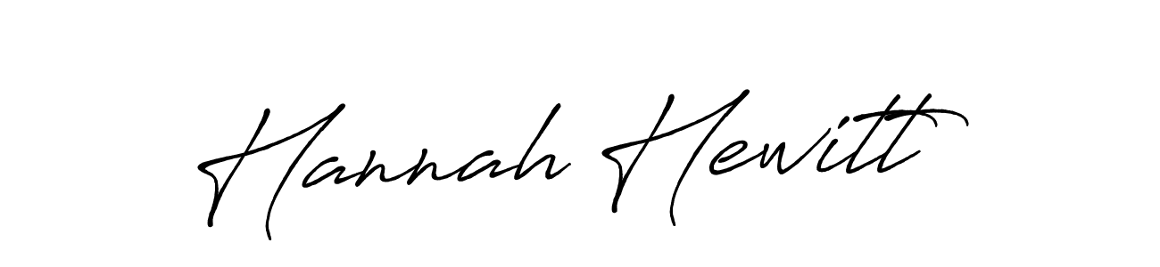 Create a beautiful signature design for name Hannah Hewitt. With this signature (Antro_Vectra_Bolder) fonts, you can make a handwritten signature for free. Hannah Hewitt signature style 7 images and pictures png