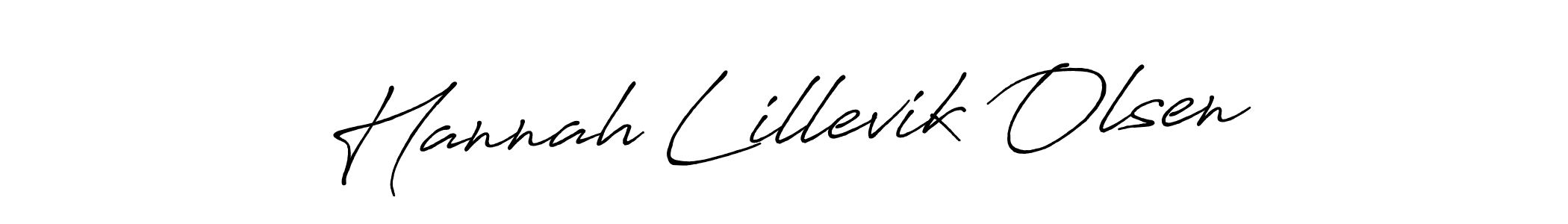 Use a signature maker to create a handwritten signature online. With this signature software, you can design (Antro_Vectra_Bolder) your own signature for name Hannah Lillevik Olsen. Hannah Lillevik Olsen signature style 7 images and pictures png