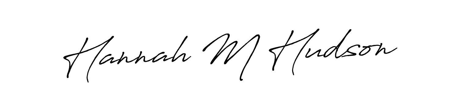 The best way (Antro_Vectra_Bolder) to make a short signature is to pick only two or three words in your name. The name Hannah M Hudson include a total of six letters. For converting this name. Hannah M Hudson signature style 7 images and pictures png