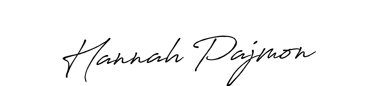 Also we have Hannah Pajmon name is the best signature style. Create professional handwritten signature collection using Antro_Vectra_Bolder autograph style. Hannah Pajmon signature style 7 images and pictures png