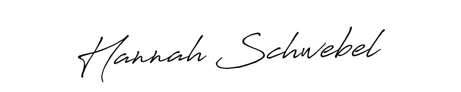 Hannah Schwebel stylish signature style. Best Handwritten Sign (Antro_Vectra_Bolder) for my name. Handwritten Signature Collection Ideas for my name Hannah Schwebel. Hannah Schwebel signature style 7 images and pictures png