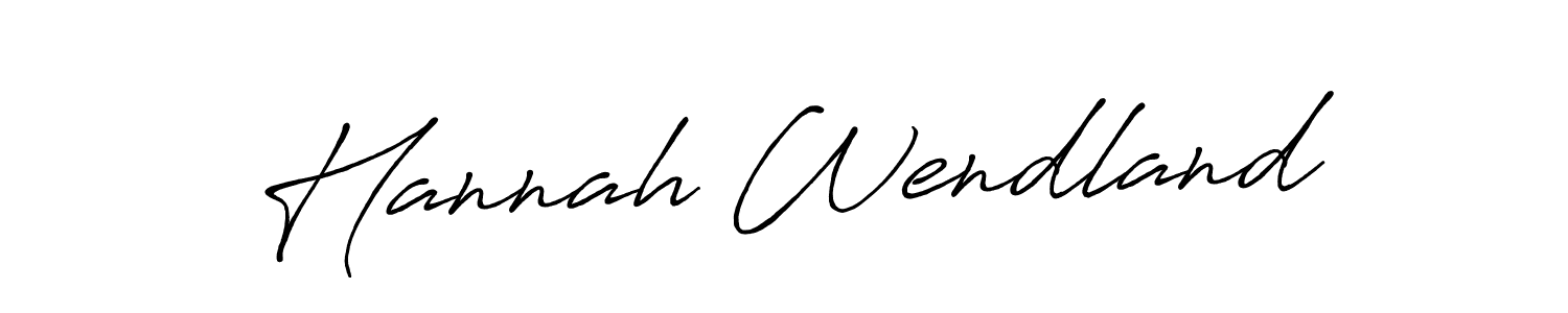 You should practise on your own different ways (Antro_Vectra_Bolder) to write your name (Hannah Wendland) in signature. don't let someone else do it for you. Hannah Wendland signature style 7 images and pictures png
