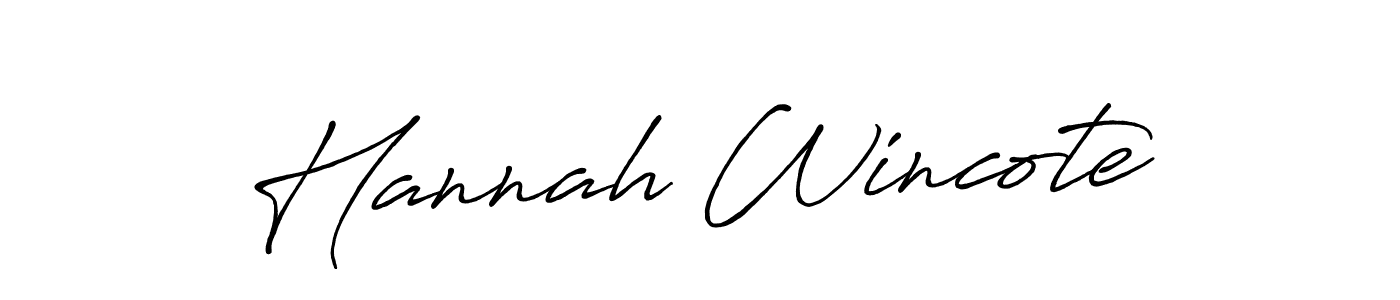 Use a signature maker to create a handwritten signature online. With this signature software, you can design (Antro_Vectra_Bolder) your own signature for name Hannah Wincote. Hannah Wincote signature style 7 images and pictures png
