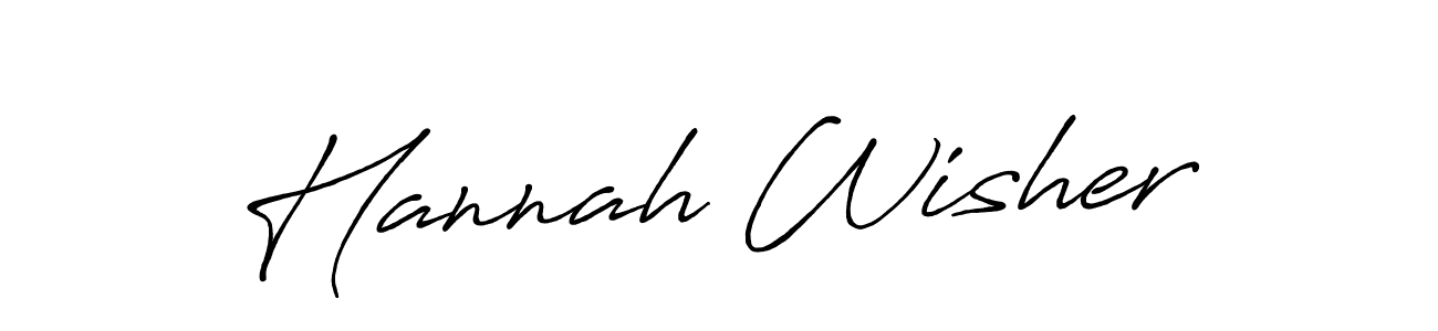 Also You can easily find your signature by using the search form. We will create Hannah Wisher name handwritten signature images for you free of cost using Antro_Vectra_Bolder sign style. Hannah Wisher signature style 7 images and pictures png
