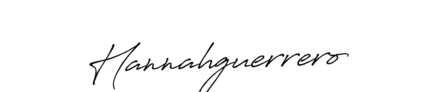 Create a beautiful signature design for name Hannahguerrero. With this signature (Antro_Vectra_Bolder) fonts, you can make a handwritten signature for free. Hannahguerrero signature style 7 images and pictures png
