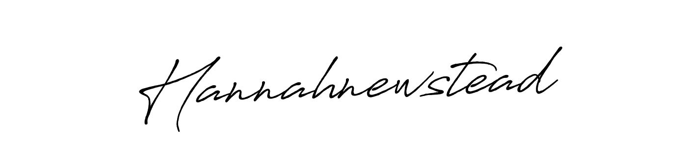 Make a beautiful signature design for name Hannahnewstead. With this signature (Antro_Vectra_Bolder) style, you can create a handwritten signature for free. Hannahnewstead signature style 7 images and pictures png