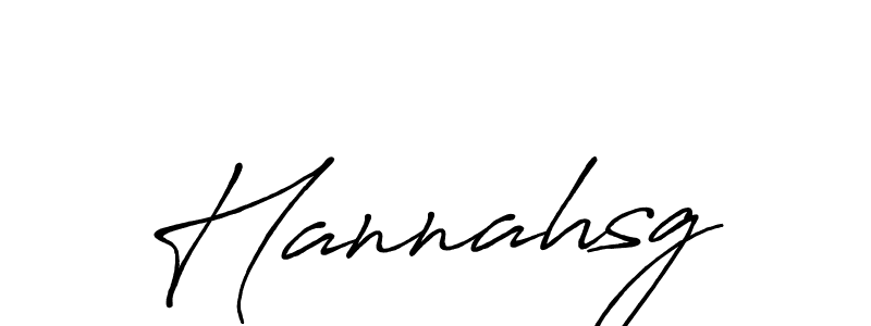 Design your own signature with our free online signature maker. With this signature software, you can create a handwritten (Antro_Vectra_Bolder) signature for name Hannahsg. Hannahsg signature style 7 images and pictures png