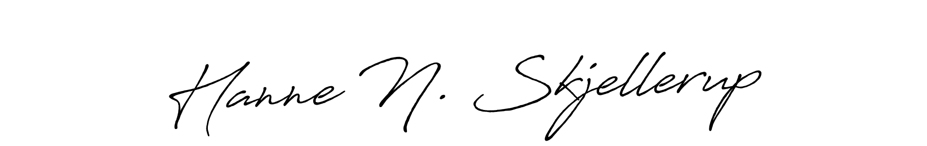 Use a signature maker to create a handwritten signature online. With this signature software, you can design (Antro_Vectra_Bolder) your own signature for name Hanne N. Skjellerup. Hanne N. Skjellerup signature style 7 images and pictures png