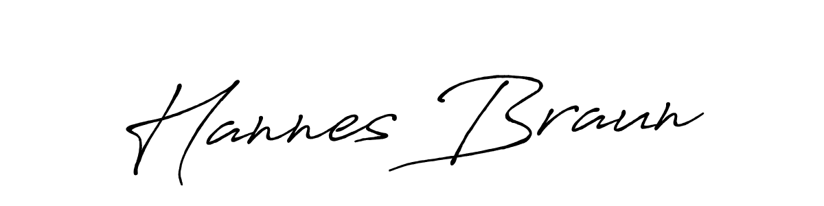 Design your own signature with our free online signature maker. With this signature software, you can create a handwritten (Antro_Vectra_Bolder) signature for name Hannes Braun. Hannes Braun signature style 7 images and pictures png