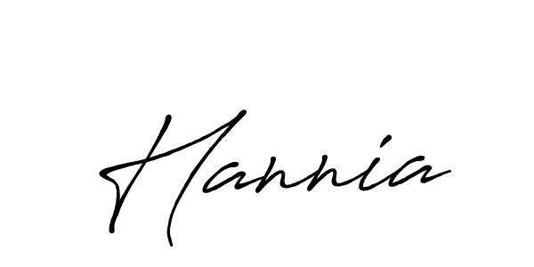 How to make Hannia signature? Antro_Vectra_Bolder is a professional autograph style. Create handwritten signature for Hannia name. Hannia signature style 7 images and pictures png