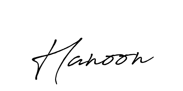Also we have Hanoon name is the best signature style. Create professional handwritten signature collection using Antro_Vectra_Bolder autograph style. Hanoon signature style 7 images and pictures png