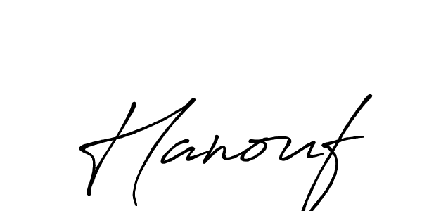 How to make Hanouf name signature. Use Antro_Vectra_Bolder style for creating short signs online. This is the latest handwritten sign. Hanouf signature style 7 images and pictures png