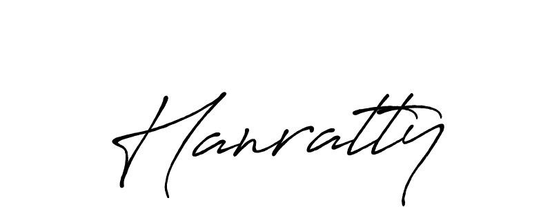 How to make Hanratty name signature. Use Antro_Vectra_Bolder style for creating short signs online. This is the latest handwritten sign. Hanratty signature style 7 images and pictures png