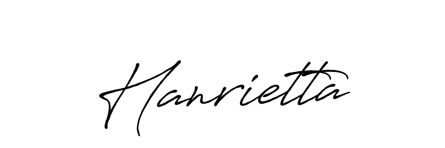 How to make Hanrietta name signature. Use Antro_Vectra_Bolder style for creating short signs online. This is the latest handwritten sign. Hanrietta signature style 7 images and pictures png
