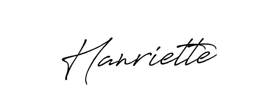 Make a beautiful signature design for name Hanriette. With this signature (Antro_Vectra_Bolder) style, you can create a handwritten signature for free. Hanriette signature style 7 images and pictures png