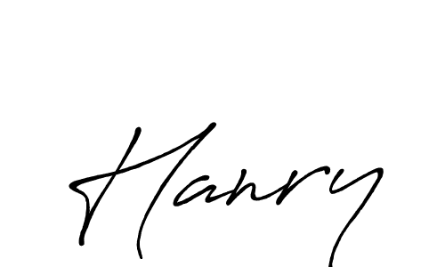 Create a beautiful signature design for name Hanry. With this signature (Antro_Vectra_Bolder) fonts, you can make a handwritten signature for free. Hanry signature style 7 images and pictures png