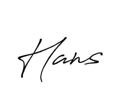 Make a beautiful signature design for name Hans. With this signature (Antro_Vectra_Bolder) style, you can create a handwritten signature for free. Hans signature style 7 images and pictures png