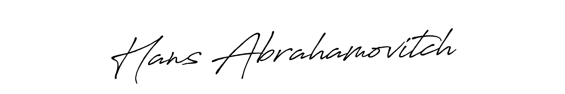 Use a signature maker to create a handwritten signature online. With this signature software, you can design (Antro_Vectra_Bolder) your own signature for name Hans Abrahamovitch. Hans Abrahamovitch signature style 7 images and pictures png