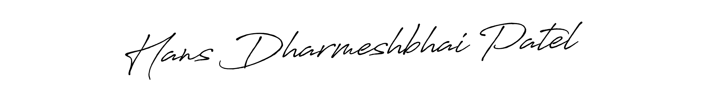 Create a beautiful signature design for name Hans Dharmeshbhai Patel. With this signature (Antro_Vectra_Bolder) fonts, you can make a handwritten signature for free. Hans Dharmeshbhai Patel signature style 7 images and pictures png