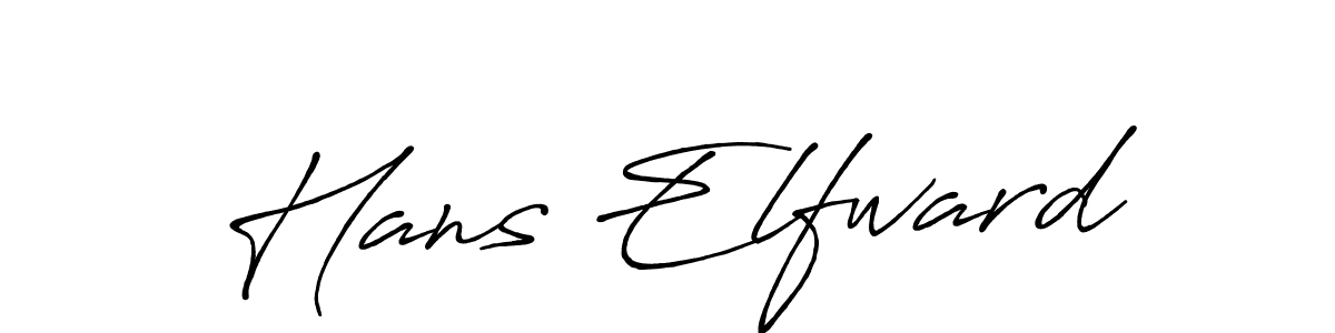 How to make Hans Elfward name signature. Use Antro_Vectra_Bolder style for creating short signs online. This is the latest handwritten sign. Hans Elfward signature style 7 images and pictures png