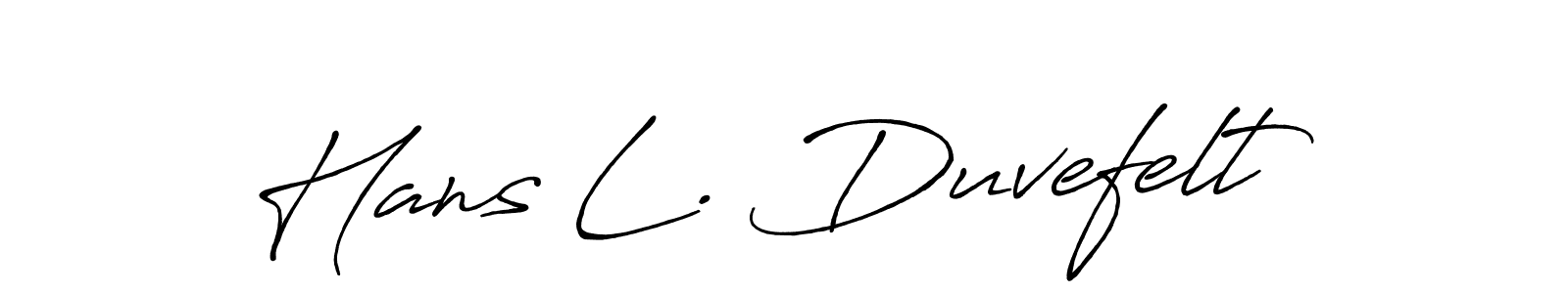 Antro_Vectra_Bolder is a professional signature style that is perfect for those who want to add a touch of class to their signature. It is also a great choice for those who want to make their signature more unique. Get Hans L. Duvefelt name to fancy signature for free. Hans L. Duvefelt signature style 7 images and pictures png